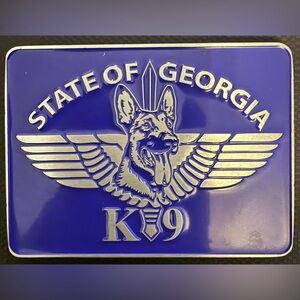 Police Blue and Silver K9 Emblem